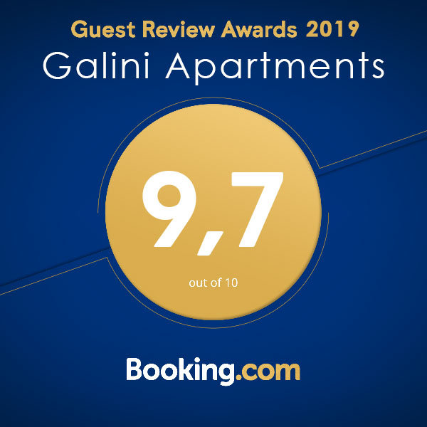 booking.com award galini apartments